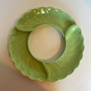 MCM Ceramic 3-piece Snack Server Made in USA